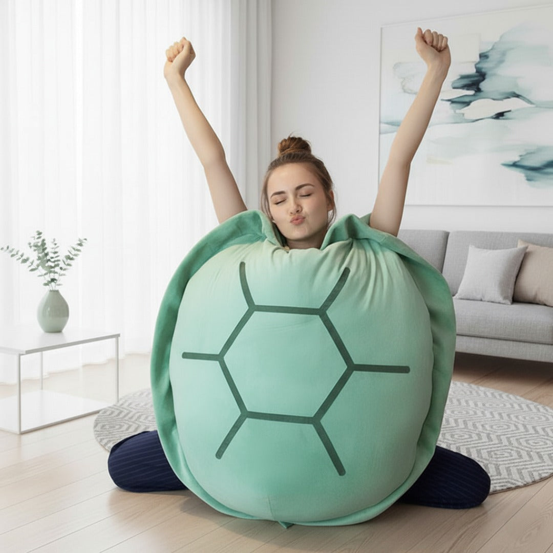 Turtleyama - Turtle Wearable Plush Cushion – Soft Sleeping Pillow Bed & Cosplay Shell