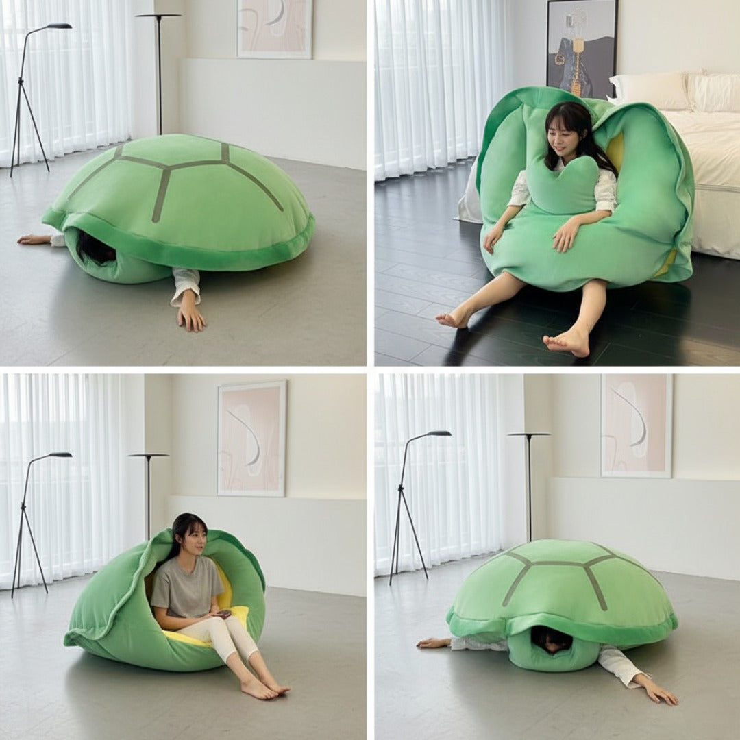 Turtleyama - Turtle Wearable Plush Cushion – Soft Sleeping Pillow Bed & Cosplay Shell